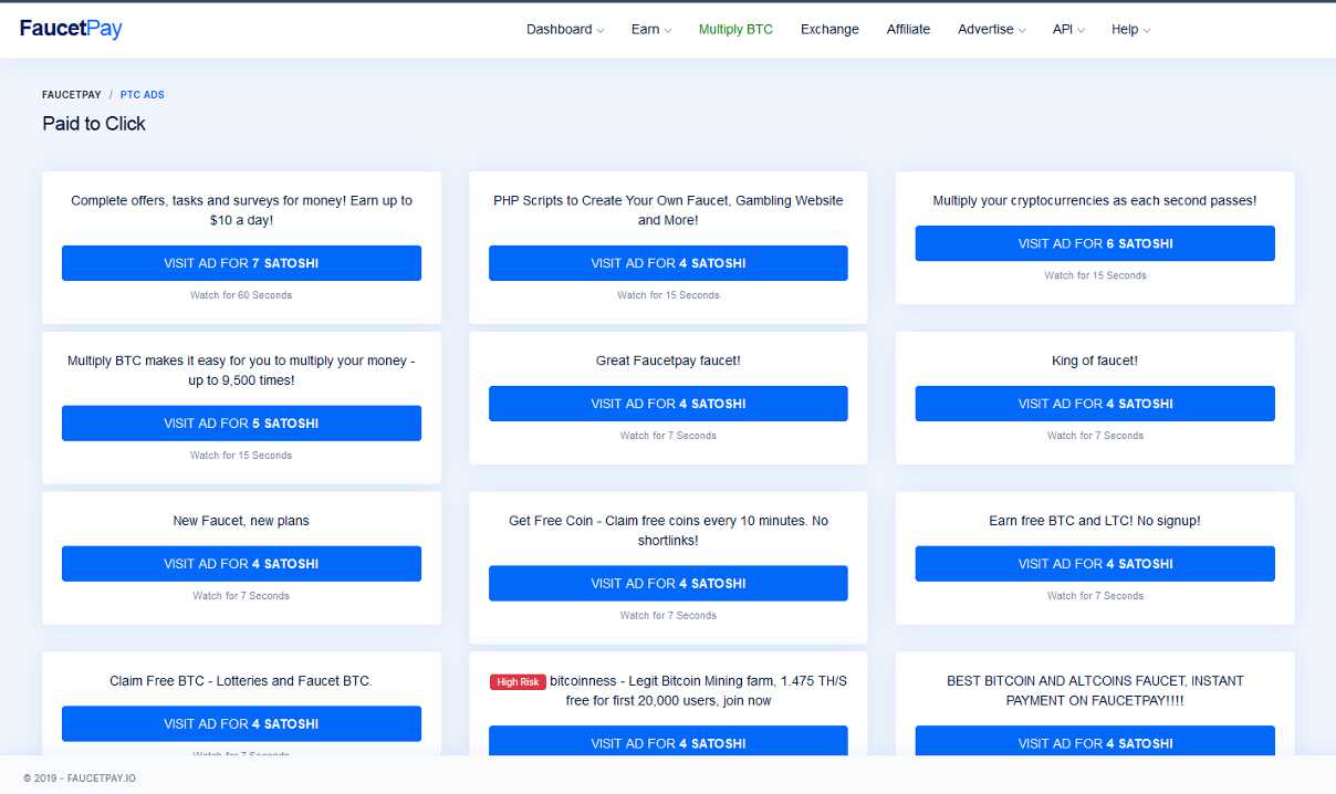 Bitcoin free for click